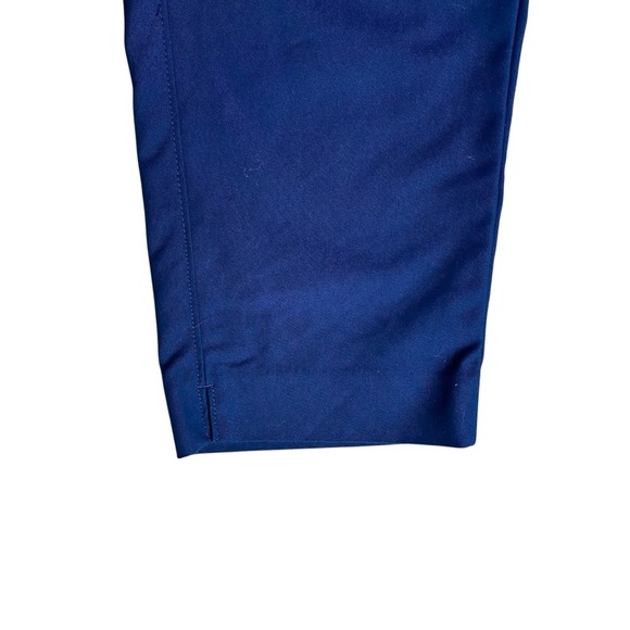 White House Black Market Blue Perfect Form Straight Crop Pants Size 10 - Picture 3 of 10